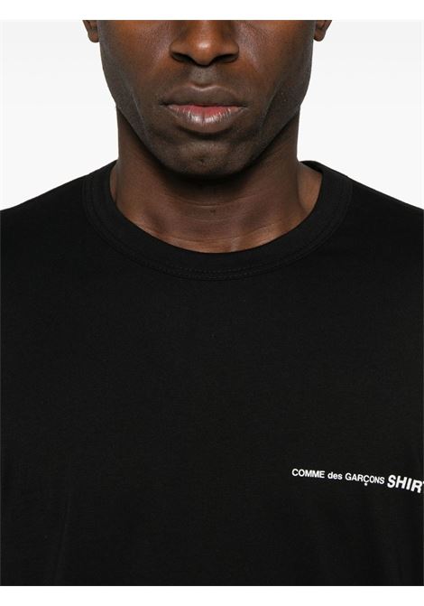 t-shirt knit uomo nera COMME DES GARÇONS SHIRT | FO-T0251